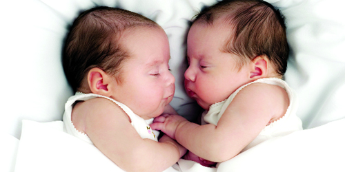 Twin Cute twin babies