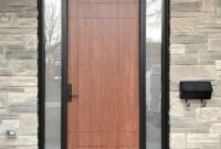 Single Solid Metal Front Door and Side Lights Smooth fiberglass single front door with 1 sidelight – markham