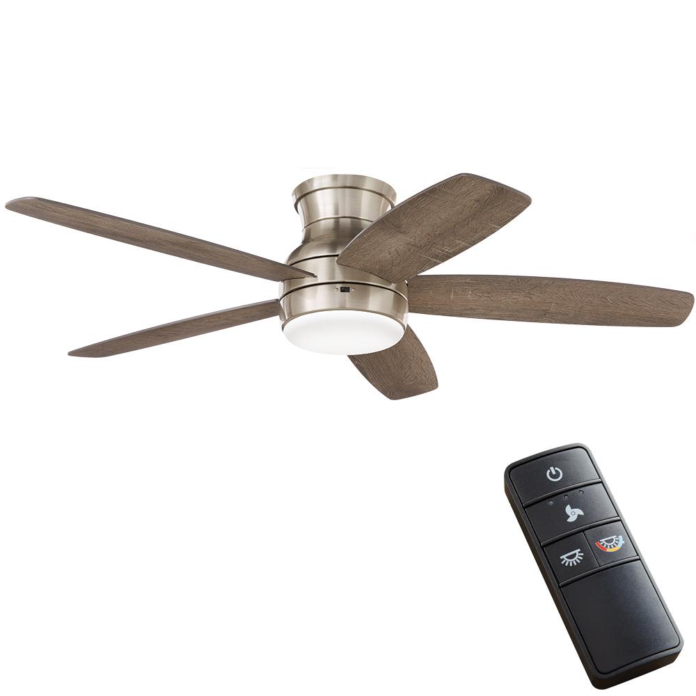 52 ceiling fan with light and remote Shop catalina chrome-finish 5-blade 52-inch crystal ceiling fan