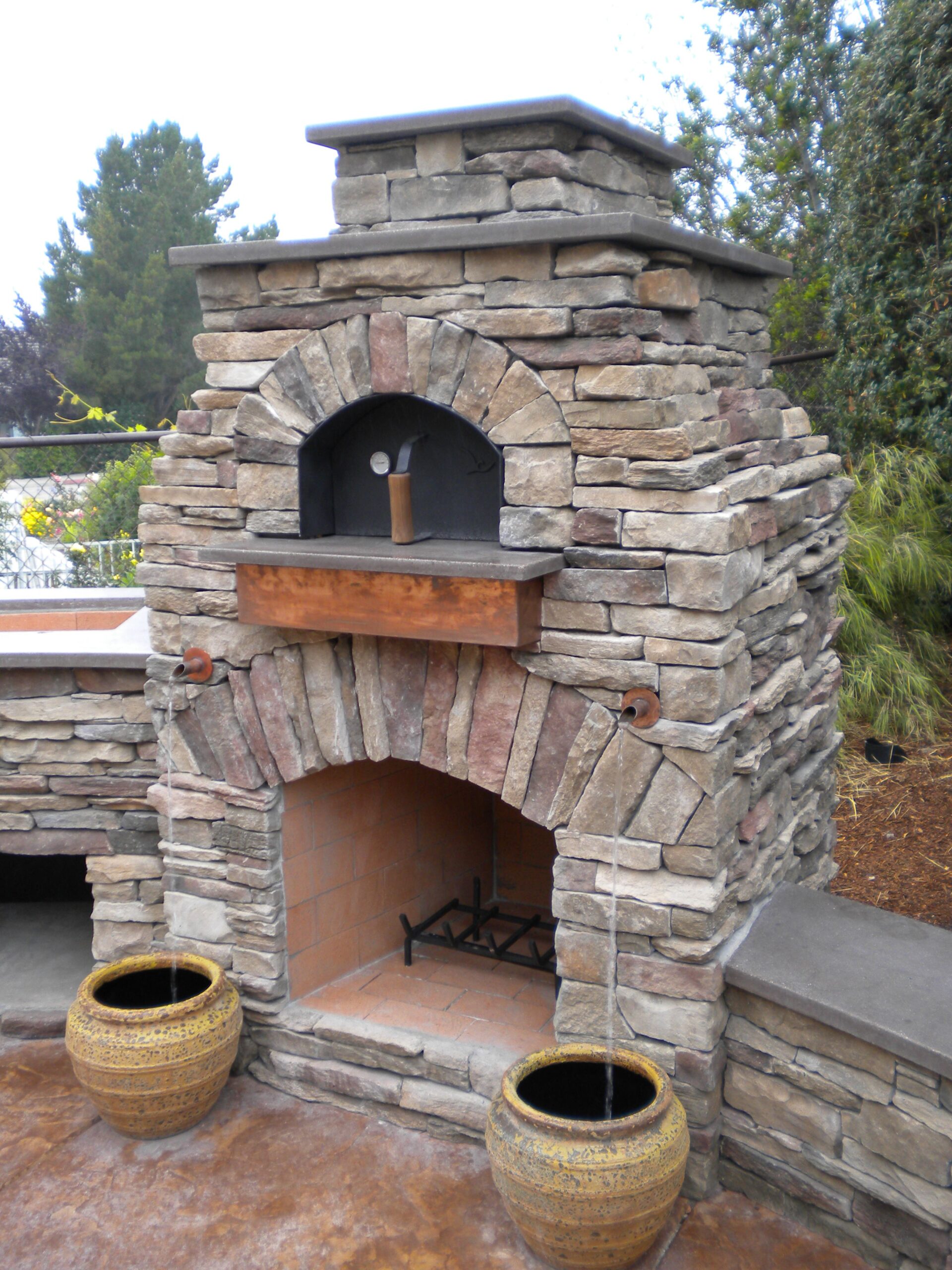 outdoor fireplace with pizza oven Oven pizza outdoor fireplace fireplaces build ovens outside stone wood brick backyard burning plans preferred fire combo lifestyle exterior kits