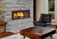 Linear Wood-Burning Fireplace Renaissance linear 50 with long grills and 50" of wall-to-wall fire