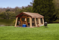 10 X 8 Cabin Tent Vintage classic coleman canvas tent 10' x 8' model 8481c830 for sale