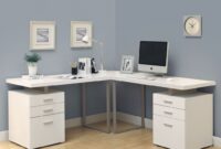 white l shaped desk with storage Shaped ordinateur enora trempe computerdesk