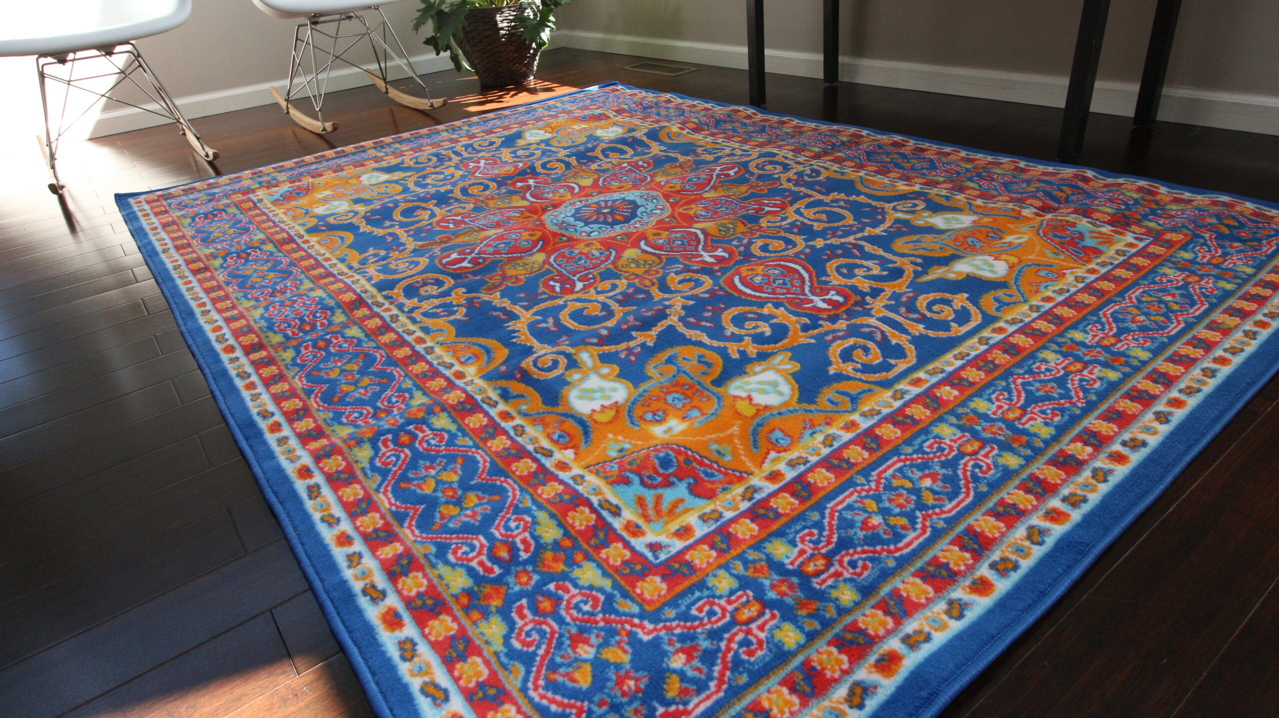 Oriental Rugs Blue Floral Blue rug area quality persian woven allstar western traditional flower