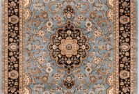 Blue Modern Oriental Rug Persian darya sarouk persa wayfair tabriz