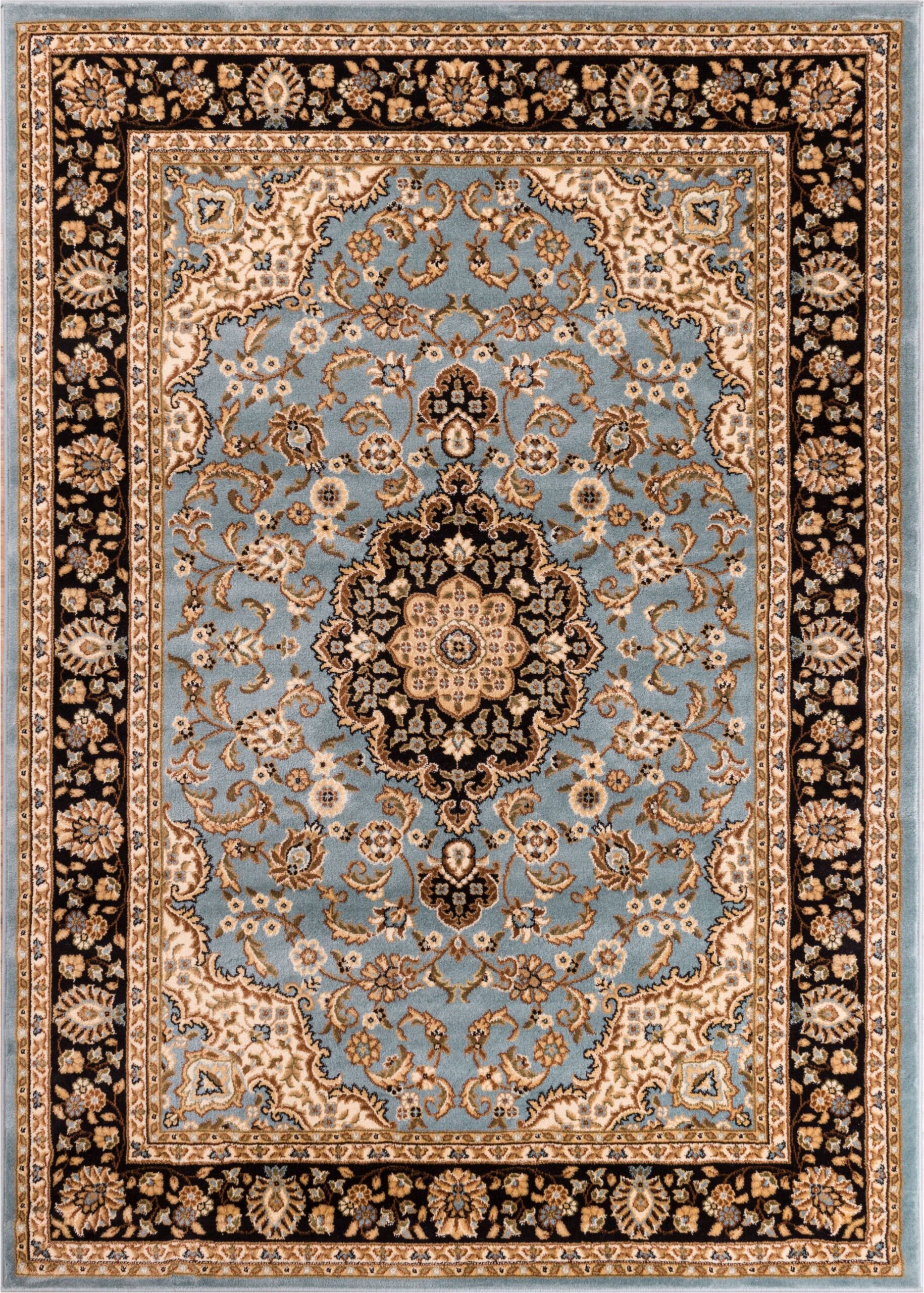 Blue Modern Oriental Rug Persian darya sarouk persa wayfair tabriz