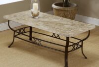 stone and metal coffee table Seagrass blackened foter pointermm