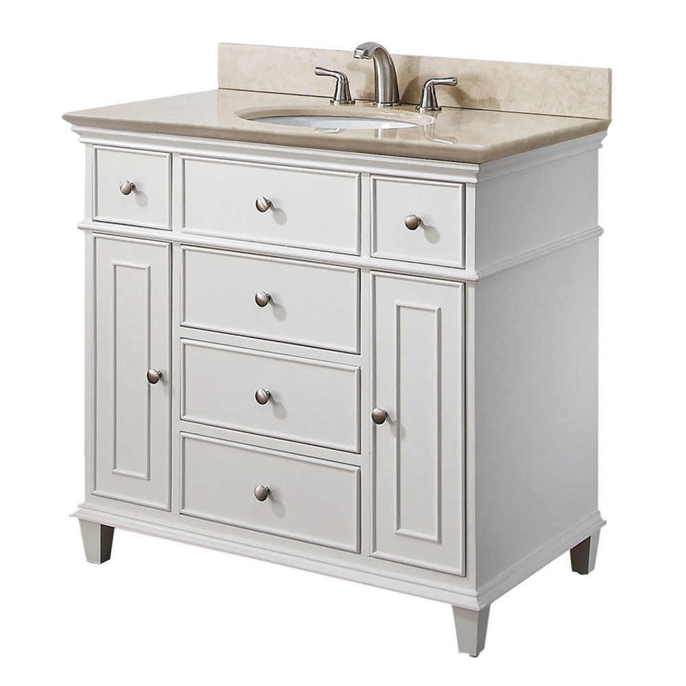 36 inch bathroom vanity without top Design house brookings 36-inch unassembled bathroom vanity without top