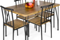 wood and metal dining table sets Ditman sheesham