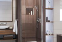 Swinging Glass Shower Doors On Tubs Shower door framed homedepot doors depot dreamline shdr flex pivot chrome