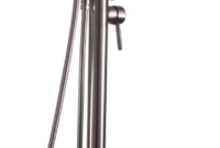 freestanding tub filler brushed nickel Tub filler freestanding thermostatic brushed sold