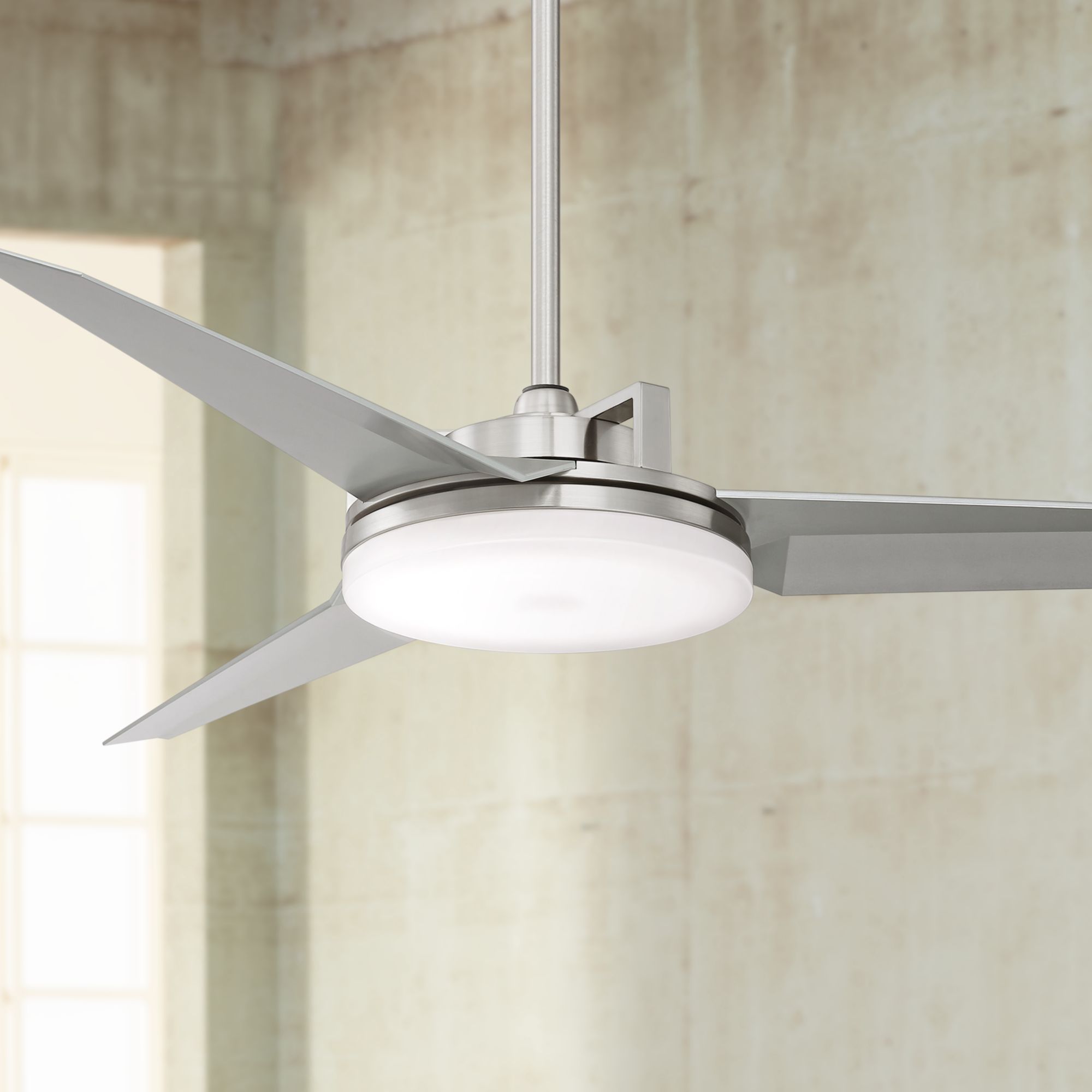 modern ceiling fans with lights and remote Possini blades vengeance 1767 sizing lampsplus