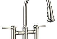 two handle pull down kitchen faucet Faucets sprayer empressa polished nickel bathworks lowes gpm surftalk dispensers