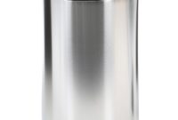 simplehuman semi round step trash can Simplehuman 2.6 gal. semi round step trash can in stainless steel