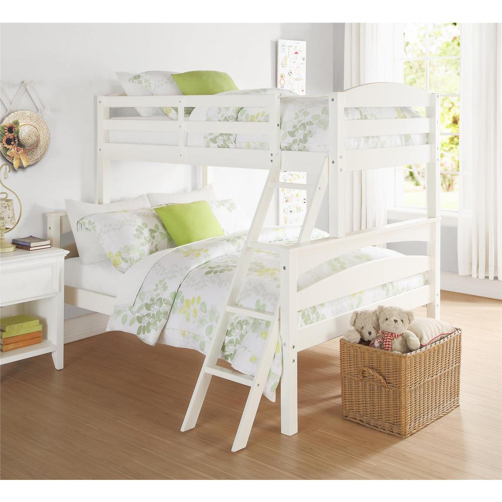 twin over full bunk bed white wood Ladder drawers harriet airi trundle daybed uman officelle needed