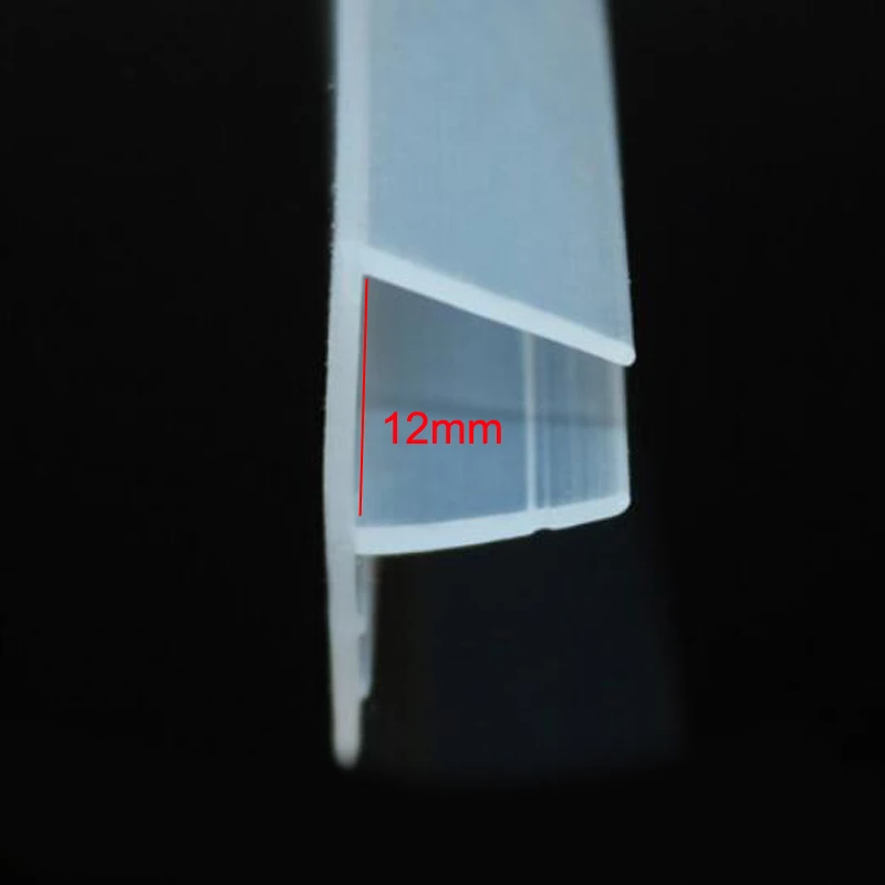 glass shower door bottom seal strip Cozylkx shower door bottom seal for 1/4" (6mm) thick glass, 27.5"/0.7m