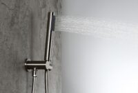 Rain and Handheld Shower Sets Cefito 8" rain shower head set square dual heads faucet high pressure