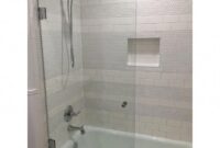 half glass shower door for bathtub Dreamline unidoor plus 36 in. x 72 in. frameless hinged shower door