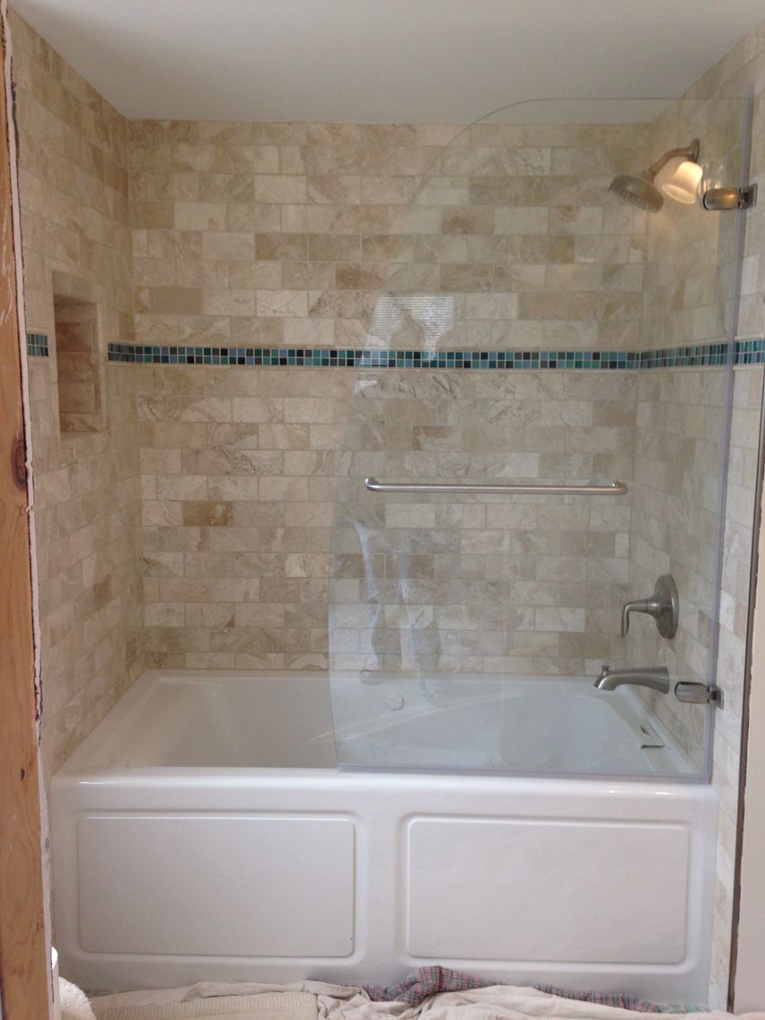 half glass shower door for bathtub pros and cons New half glass shower door