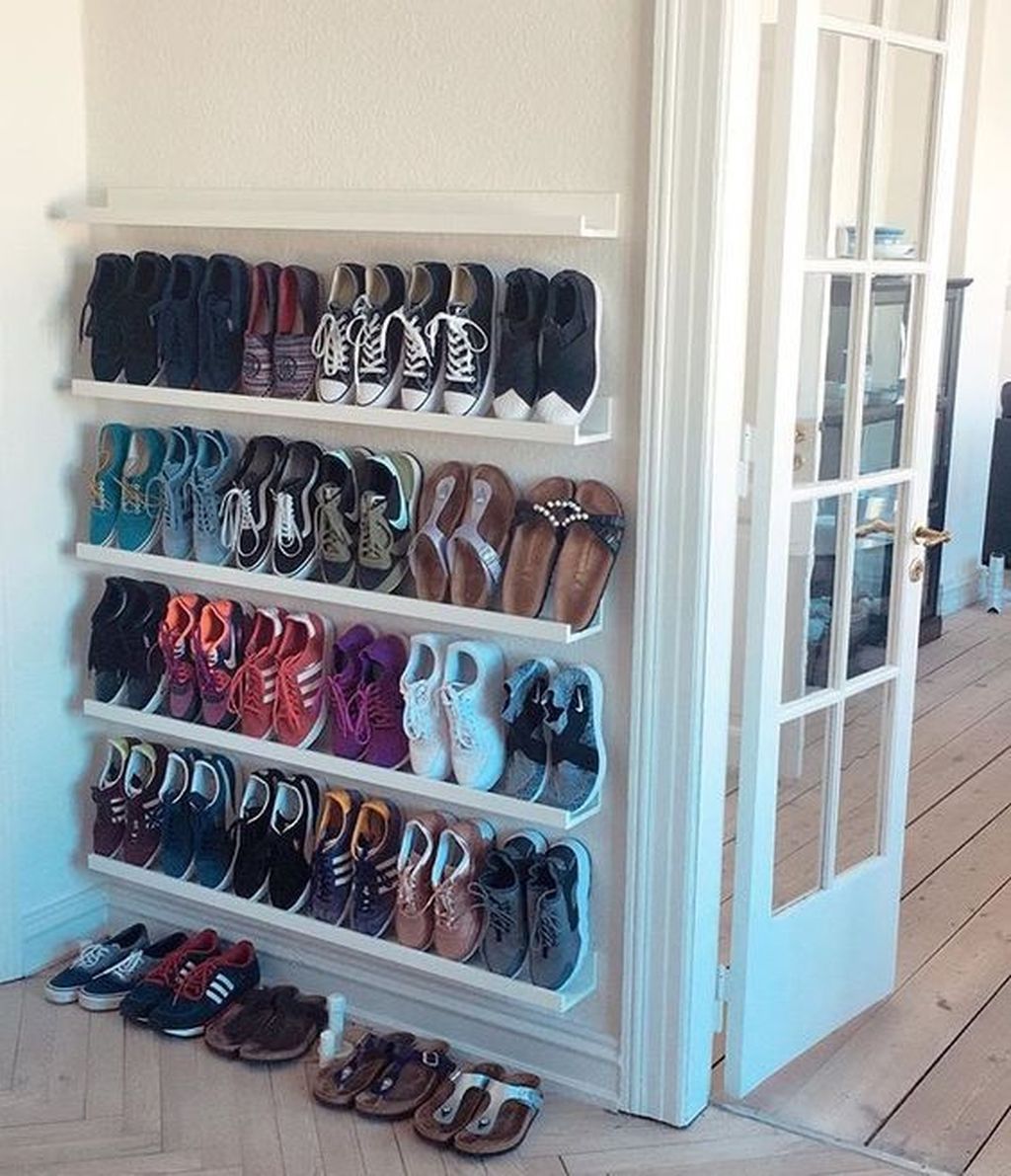 shoe storage ideas for small closets #homedécor