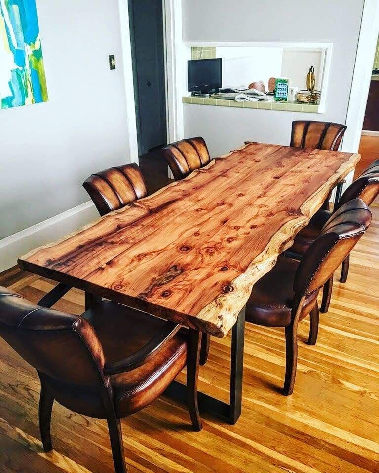 Live Edge Wood Dining Tables for Sale Furniture tables edge table live dining wood slab oak rustic kitchen room slabs wooden custom designs log woodworking living sets