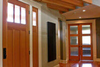 white doors with wood trim Painted interior doors with stained trim