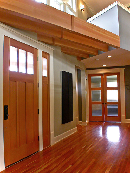 white doors with wood trim Painted interior doors with stained trim