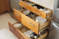 Pots and Pans Cabinet Drawers Hampton Bay Aristokraft three organizers pans cabinetry sektion havsen