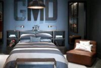 bedroom ideas for teenage guys with small rooms Kamar minimalis desain tidur laki sederhana cowok freshouz refined sempit biru cozy dekorasi