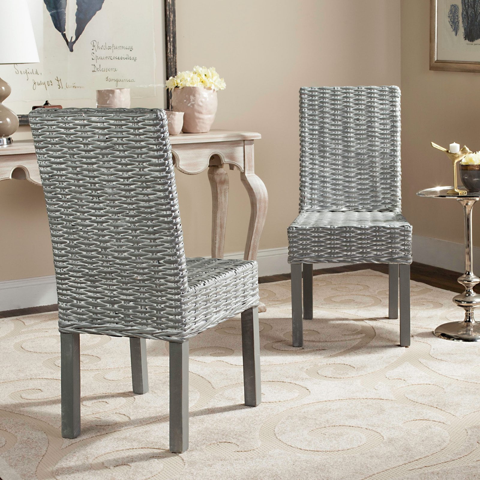 Safavieh Wicker Dining Chair Safavieh avita walmart