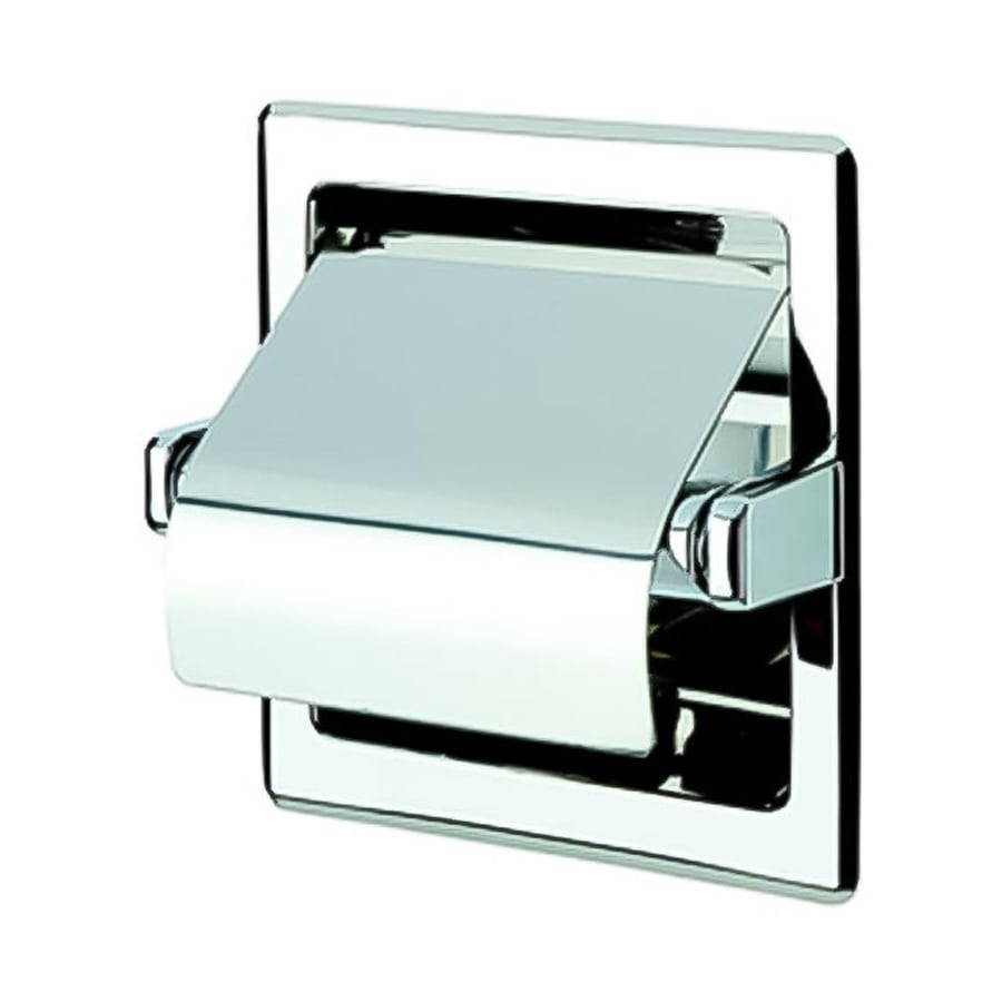 Nameeks Standard Hotel Chrome Recessed Toilet Paper Holder with Cover