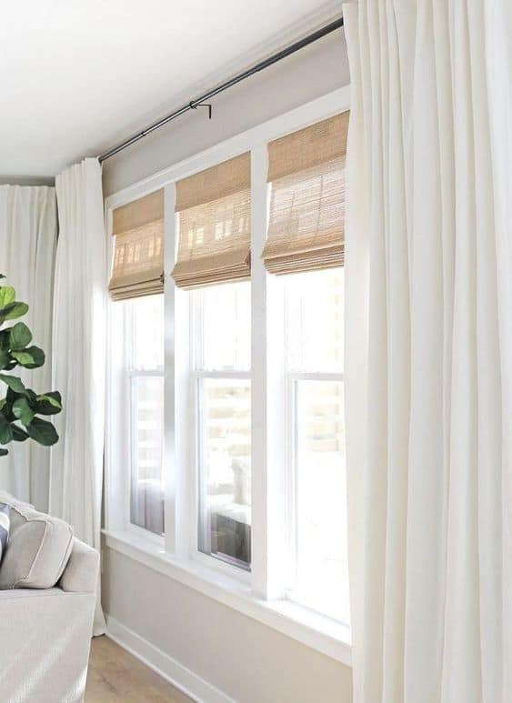 large picture window curtain ideas Room living curtain windows curtains window bay big swag