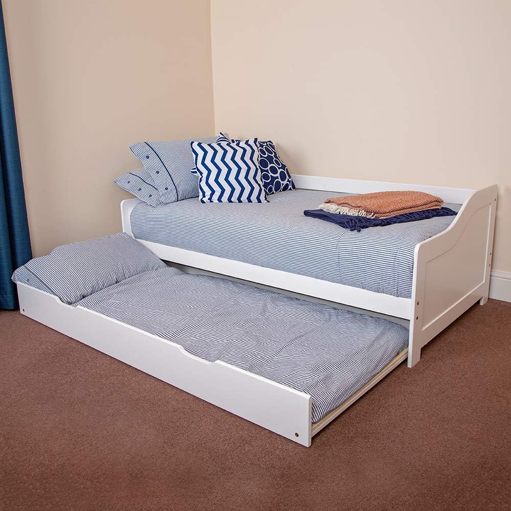 bed with pull out bed underneath Bed pull frame selections homesfeed velvet