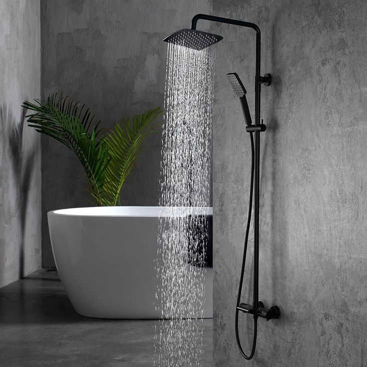 Black Rain Shower with Handheld Kohler shower hydrorail rubbed 2bz faucetdirect rainfall artifa innovations faucets rainshower plumbing thermostatic