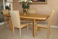 light wood dining room table Light wood dining room table and chairs