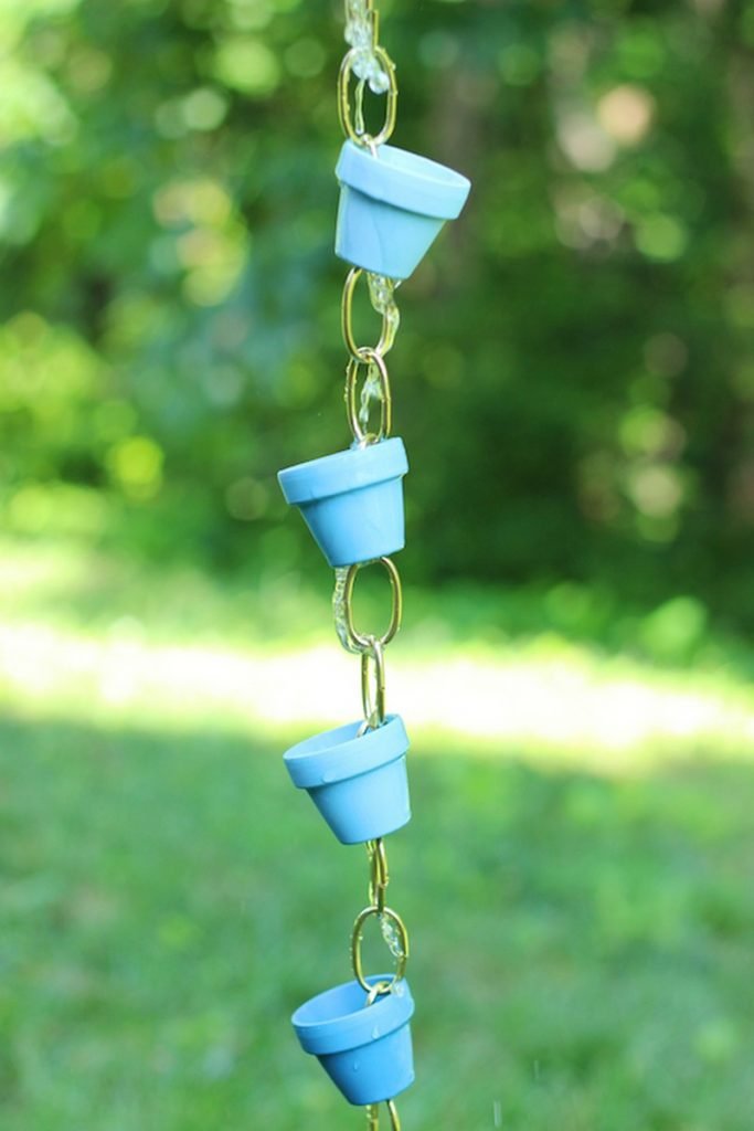 how to make a rain chain Forever decorating!: homemade rain chain