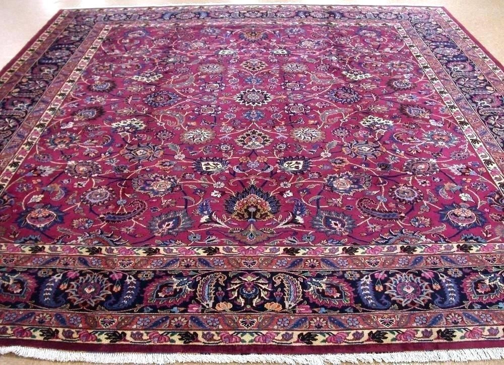 Blue and Red Small Oriental Rug 9×12 red oriental rug hand knotted persian rugs iran handmade wool