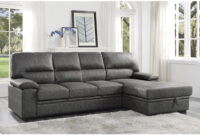 sectional with pull out bed and storage Brassex inc. boris sectional with pull out bed & storage chaise, grey