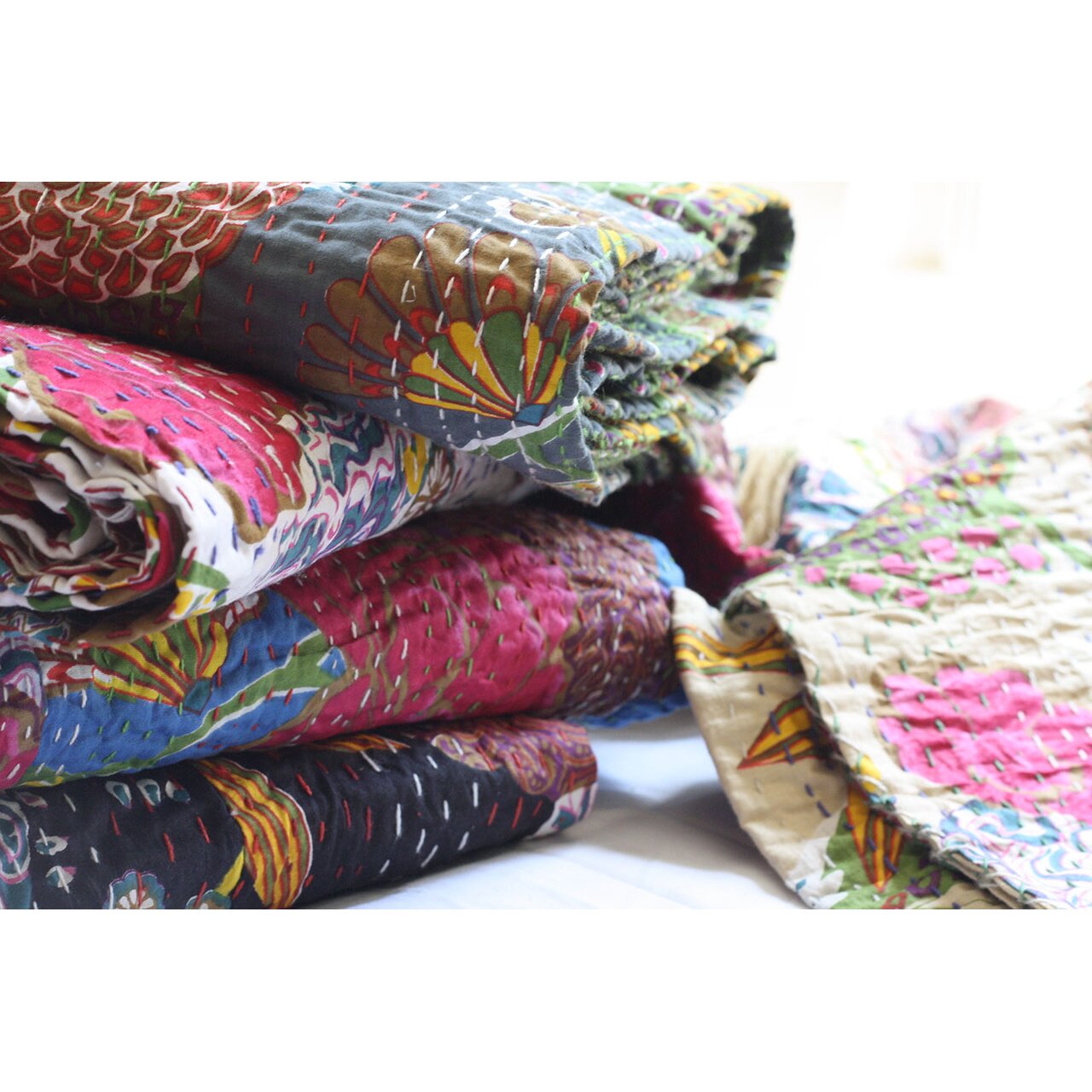 Timbergirl Timbergirl handmade kantha cotton throw & reviews