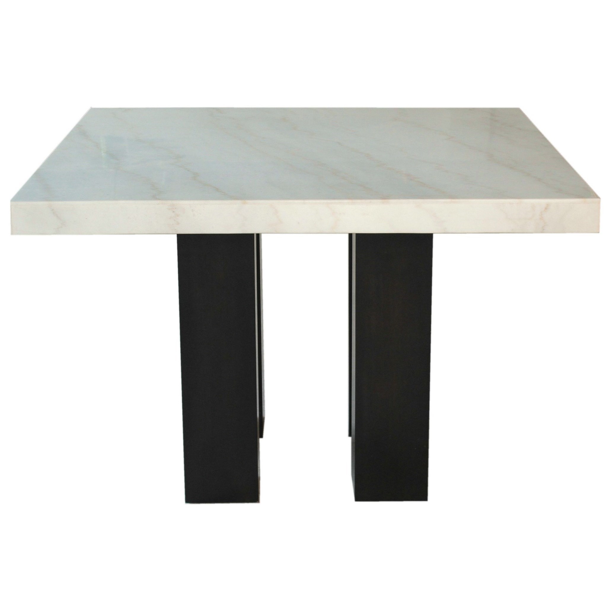 square marble top dining table You'll love the marble counter height dining table at wayfair