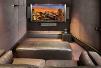 small home theater room design ideas Home theater as addition to large modern interior