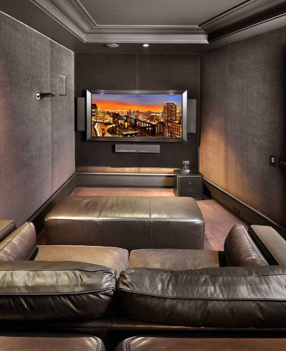 small home theater room design ideas Home theater as addition to large modern interior