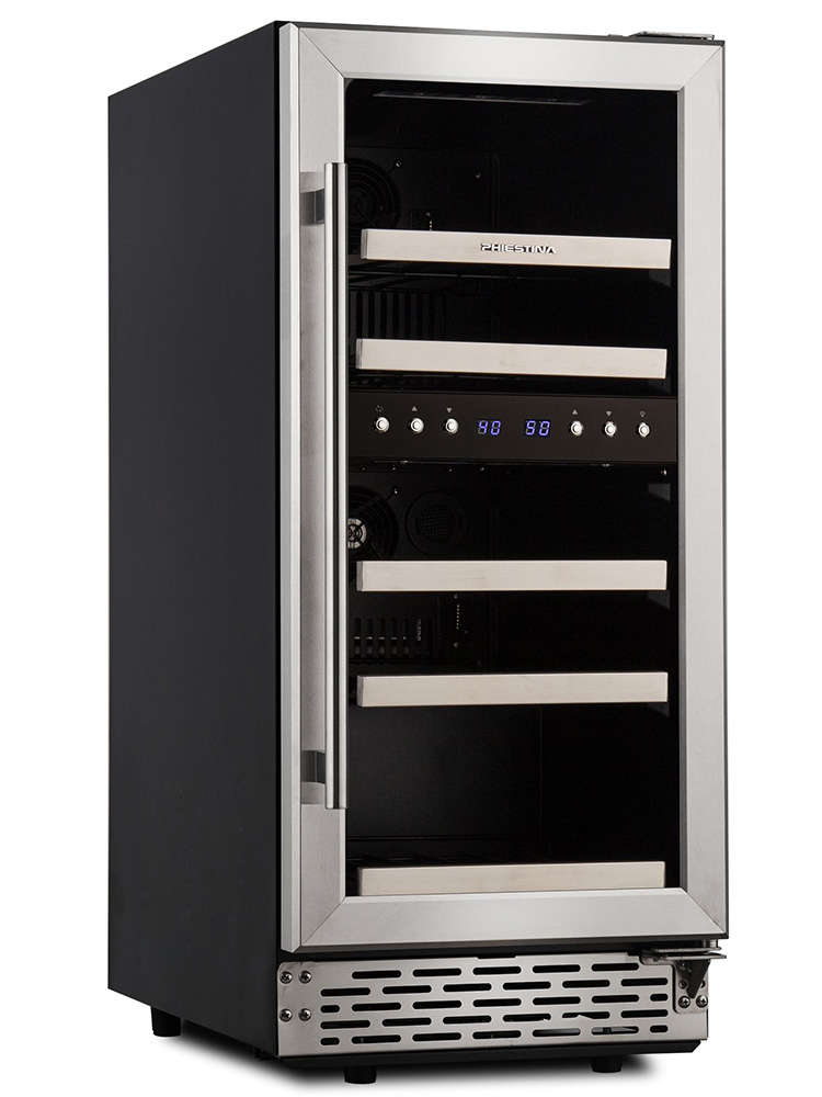 Phiestina 15 Inch Built-in Wine Cooler 29 Bottle Under Counter Wine