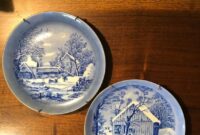 blue and white plates on wall 3 blue and white vintage plates blue white wall decor