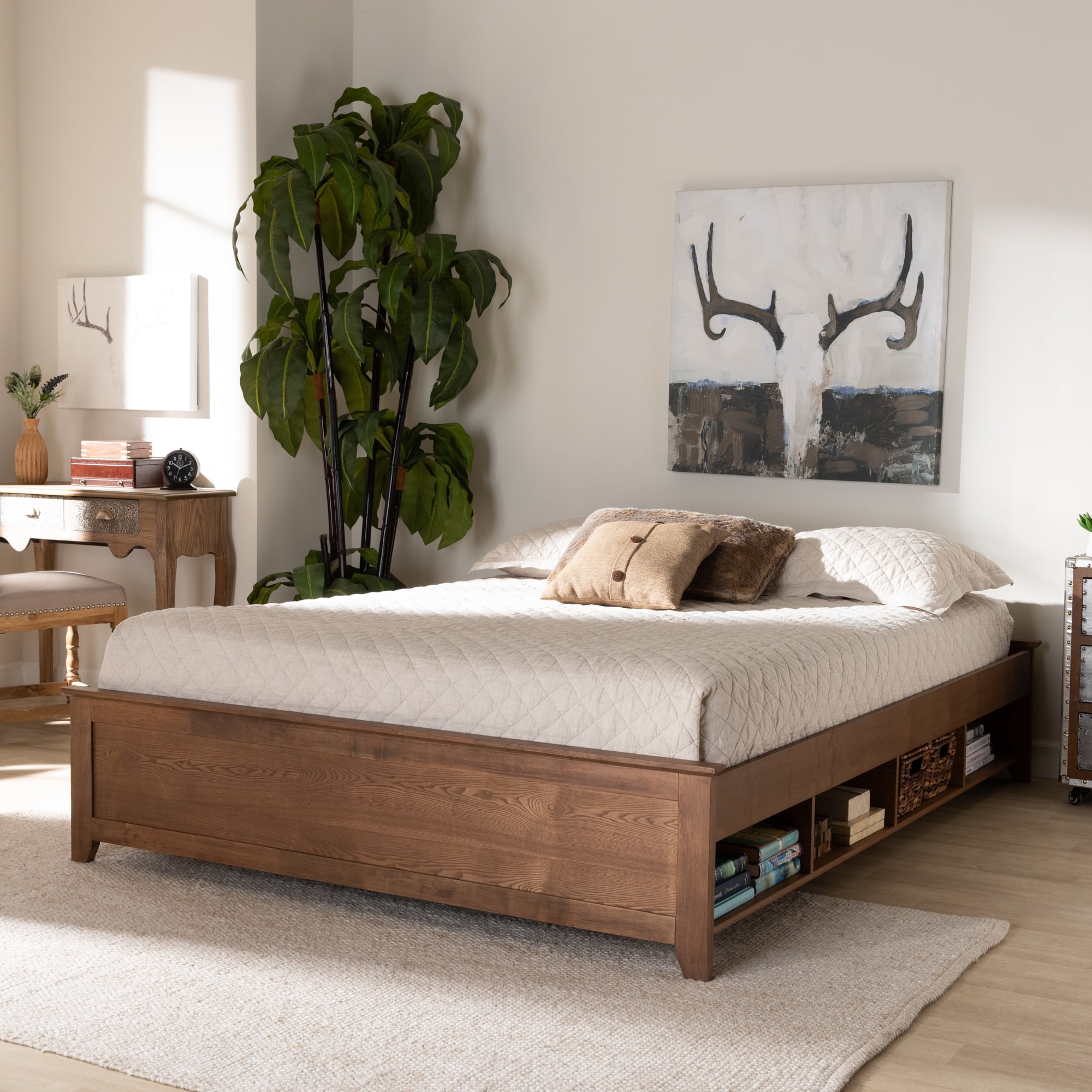 Queen Size Wood Bed Frames and Headboard Zinus aimee traditional bed frame pine wood platform with headboard