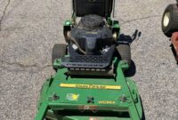 John Deere Walk Behind Mower Model Number FB460V 32 inch john deere running fb460v