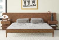 platform bed with nightstands attached Platform bed with nightstands attached