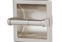 Oversized Chrome Recessed Toilet Paper Holder Toilet paper holder recessed chrome cover lowes nameeks standard hotel holders