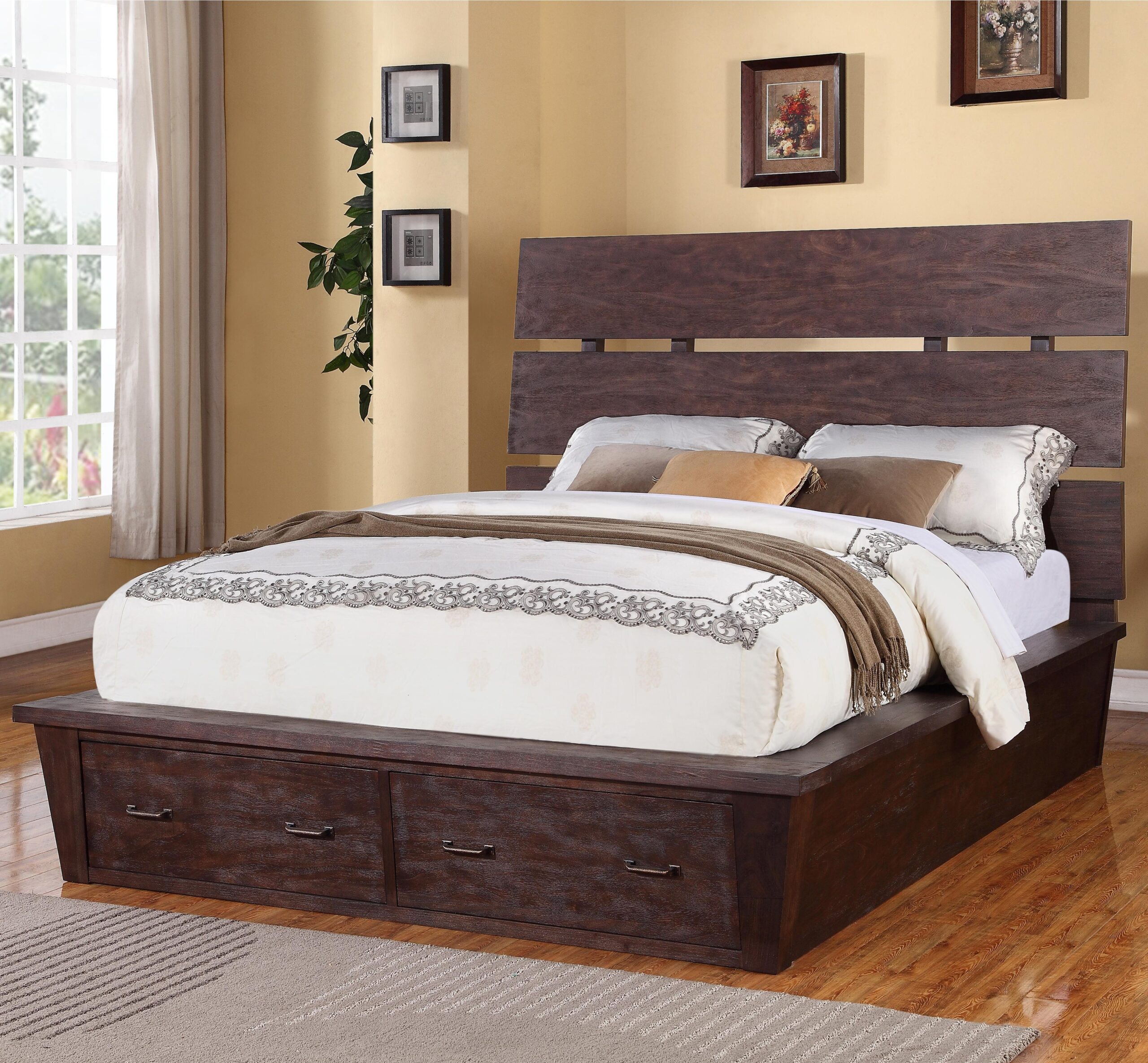 king platform bed with storage underneath Diy king size platform bed with storage and headboard