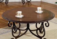 round wood and metal coffee table Drum fastfurnishings hiltonfurnitures